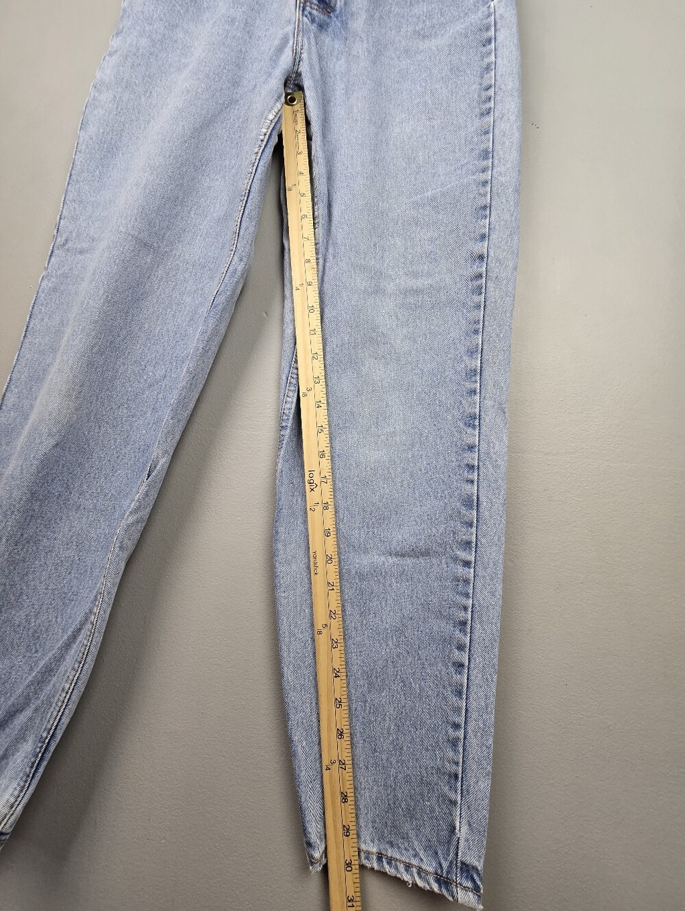 Vintage Western Lawman Denim Jeans High Waist Light Wash Womens Sz 11/12 Cowboy - Picture 12 of 15